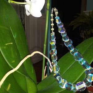 Vintage Aurora Borealis Retro Choker Reversible